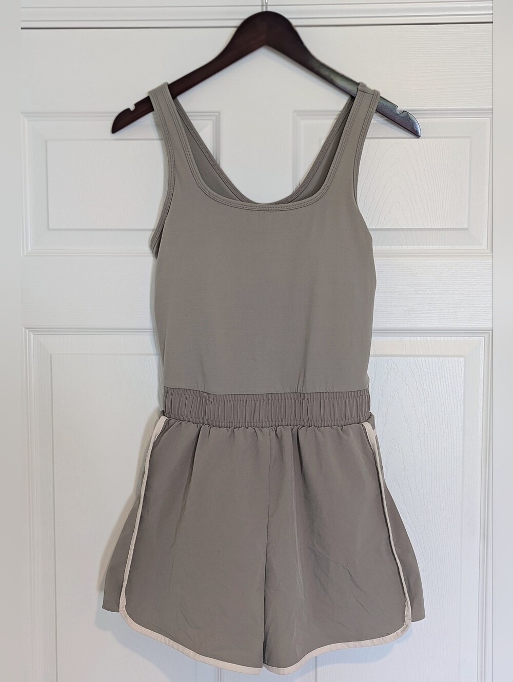 Shop Talulah Active Romper Taupe Women's Sz M Built In Shorts, Athleisure,Tennis